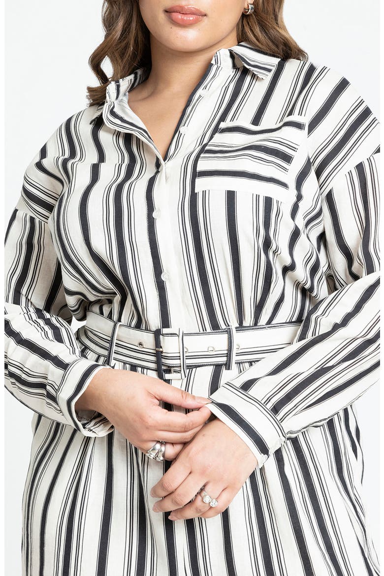 Stripe Long Sleeve Linen Blend Jumpsuit, Alternate, color, MUSE STRIPE