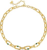 Classicharms Double Colored Zirconia Necklace