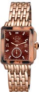 GV2 Women's Bari Tortoise Swiss Quartz Diamond Watch, 37mm