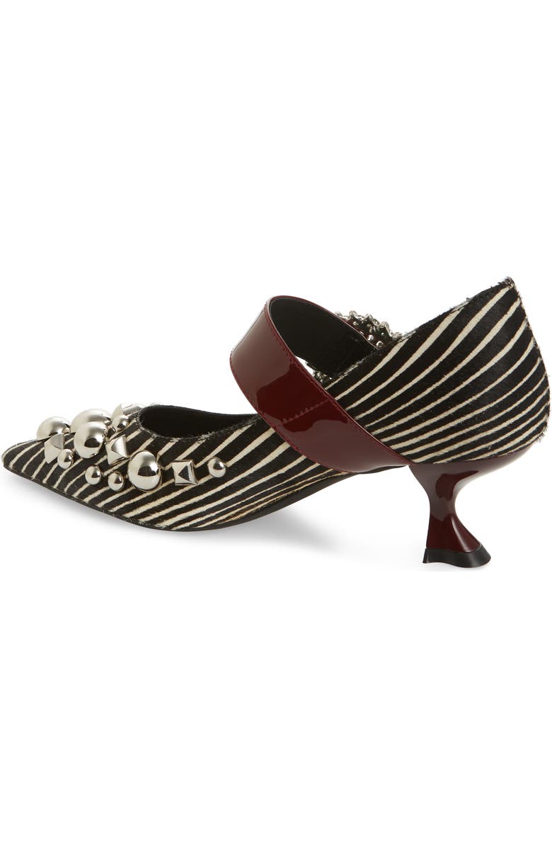 Jeffrey Campbell Otelia Embellished Genuine Calf Hair Mary Jane Pump, Alternate, color,