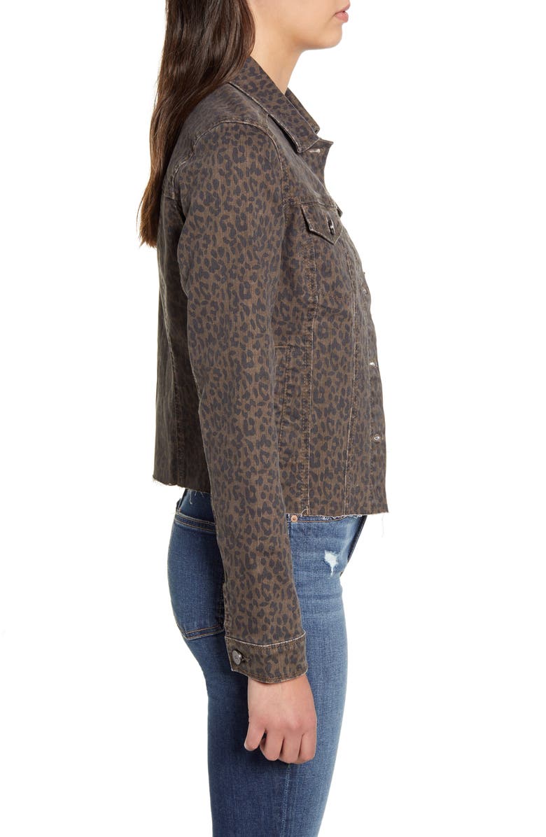 1822 Denim Leopard Print Denim Jacket, Alternate, color,