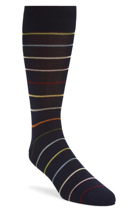 Keith Stripe Dress Socks
