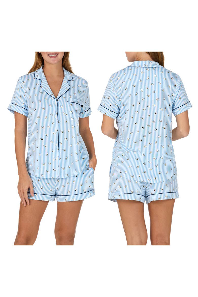 print short pajamas, Alternate, color, BLUE STRIPE