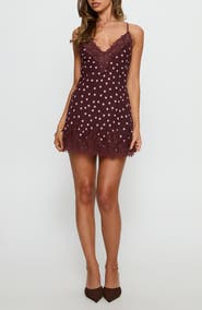 Princess Polly Call My Lover Polka Dot Mini Slipdress