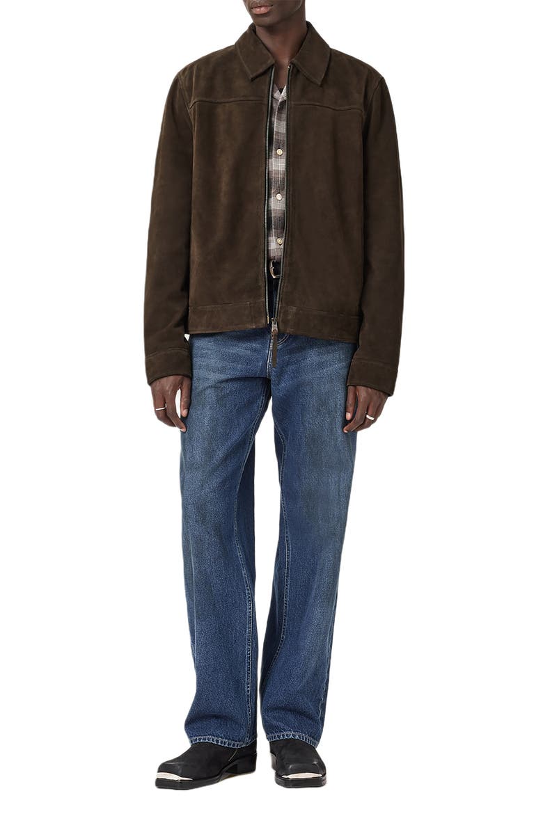 Rhone Suede Jacket, Alternate, color, COCOA BROWN
