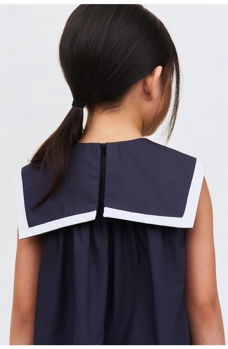 H&M Cotton Sailor Dress, Alternate, color, Navy Blue