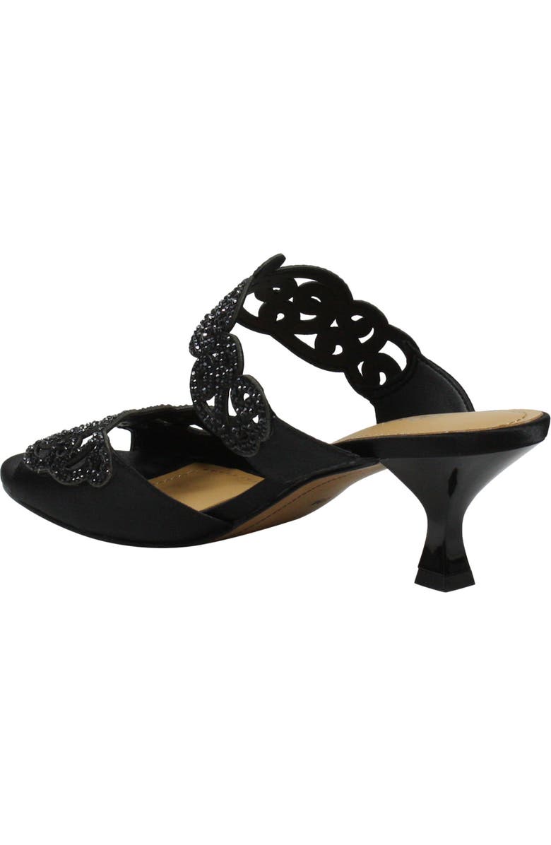 J. Reneé 'Francie' Evening Sandal, Alternate, color, Black Fabric