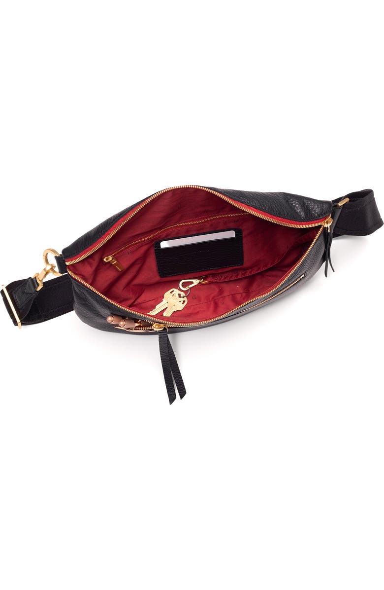 HAMMITT Charles Large Crossbody Bag, Alternate, color, Black/ Brushed Gold