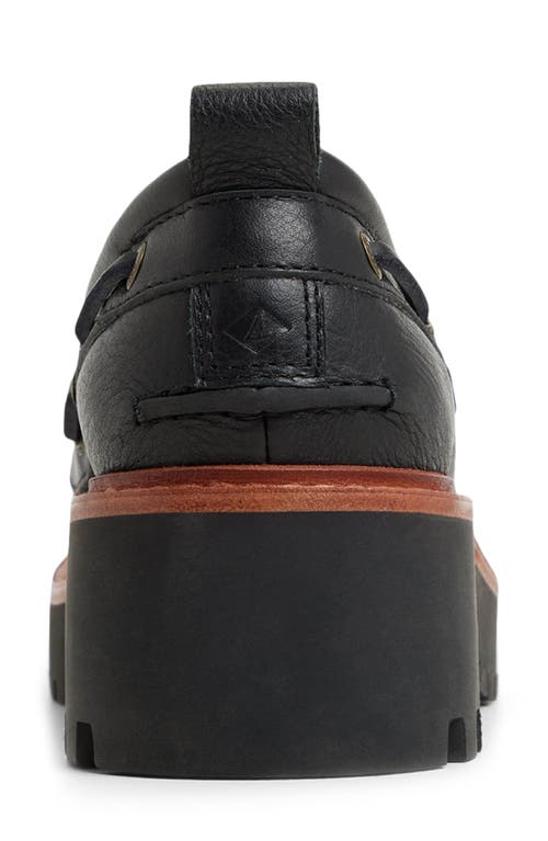 Sperry Top-sider® Authentic Original 3-eye Lug Sole Boat Shoe In Black