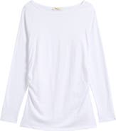 Madewell Ruched Long Sleeve Top