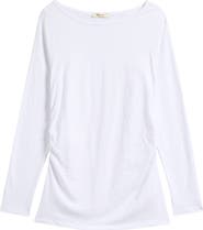 Madewell Ruched Long Sleeve Top