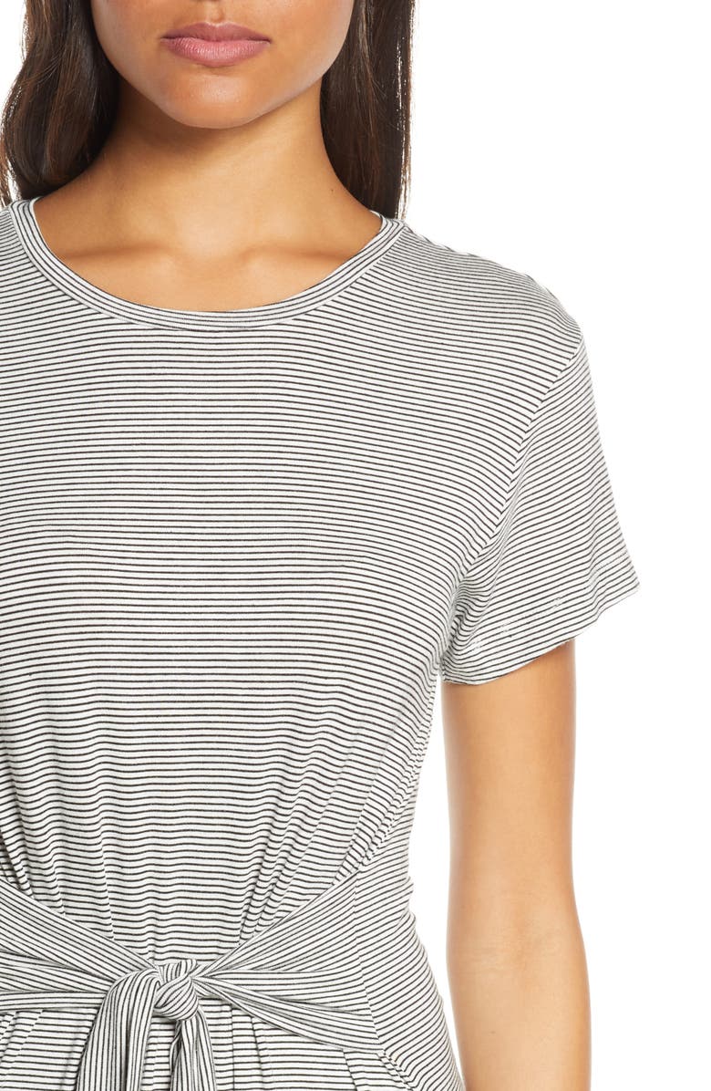 BB Dakota by Steve Madden BB Dakota Waisting Time Mini Stripe T-Shirt Dress, Alternate, color, 