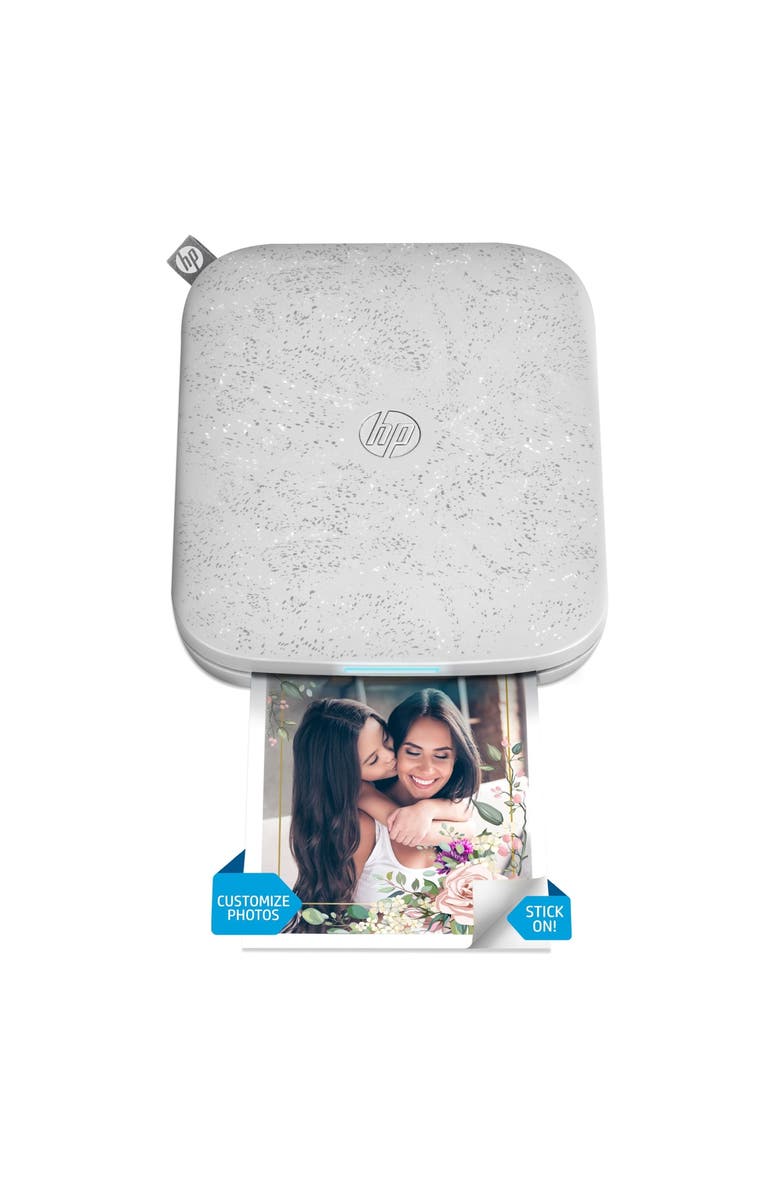 HP Sprocket 3x4 Instant Photo Printer, Prints 3.5x4.25 Photos from iOS & Android, Main, color, White