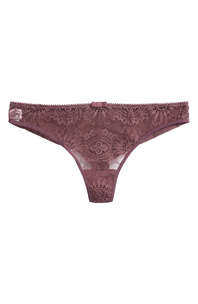 Simone Perele Embleme Lace Tanga Thong, Alternate, color, Byzantine