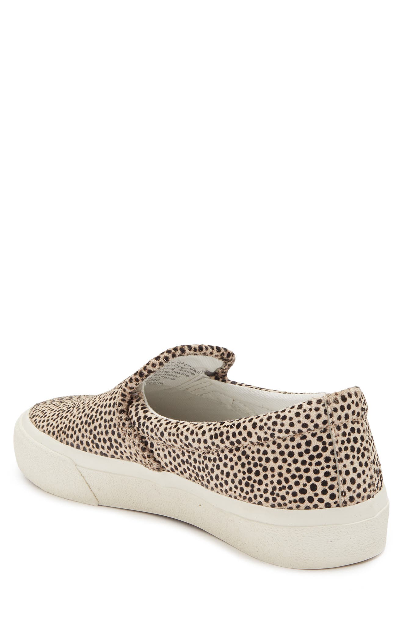 Sidewalk Tie Dye Recycled Canvas Slip-On Sneaker, Alternate, color, SPOTTED CALF HAIR