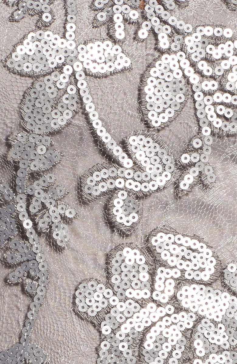 Amsale Sheridan Sequin Halter Dress, Alternate, color, 