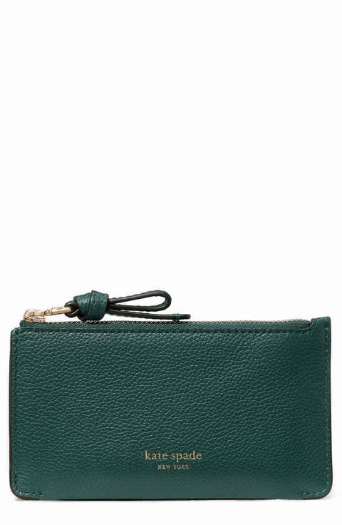 loop pebbled leather card case