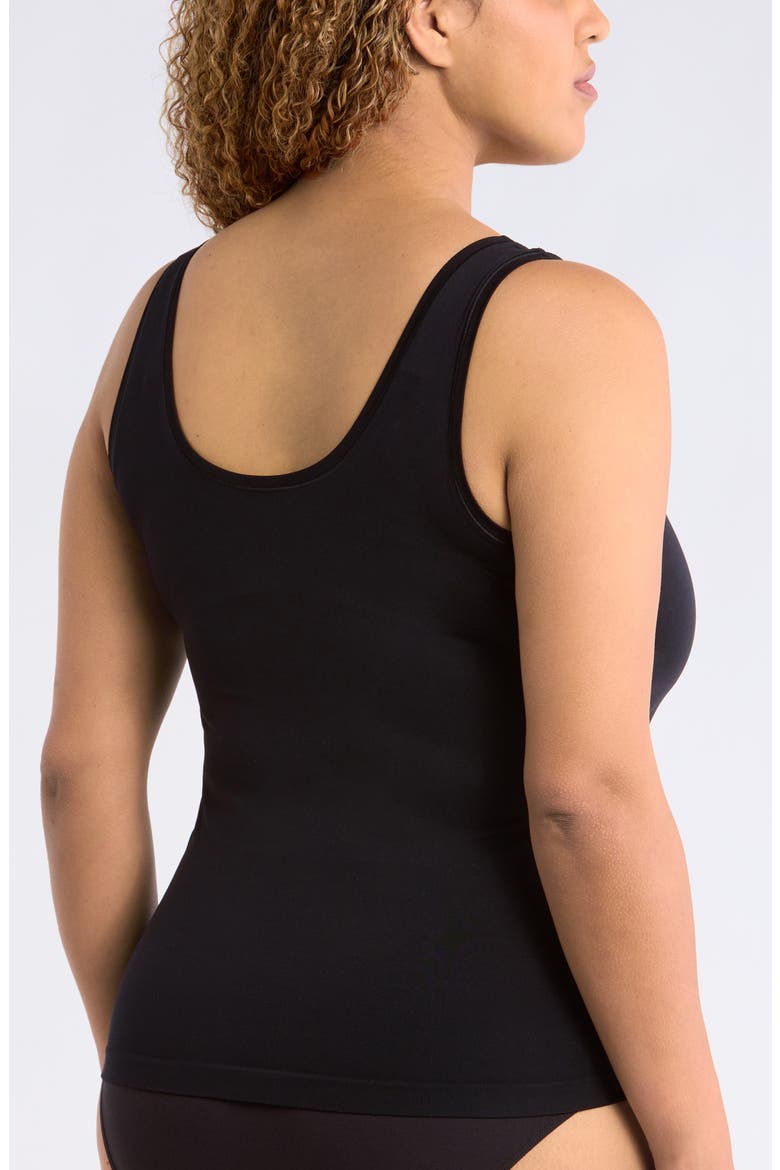 Seamless Layering Tank, Alternate, color, BLACK