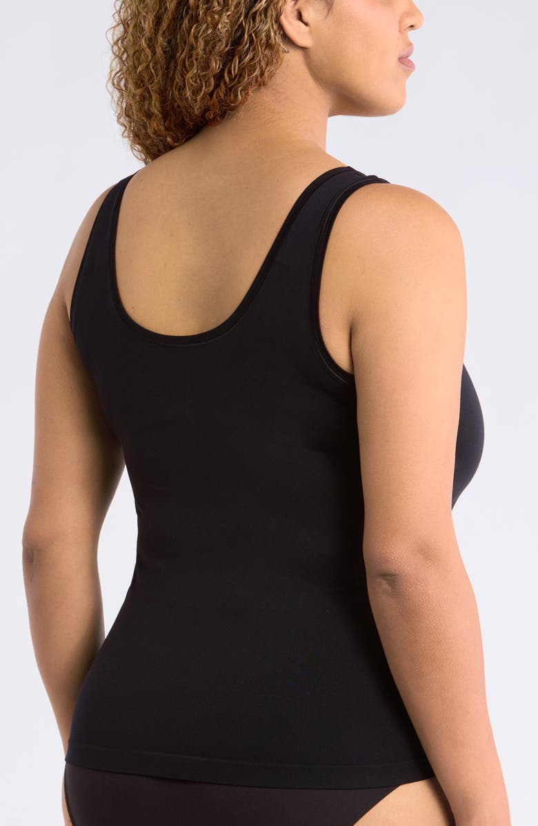 Nordstrom Seamless Layering Tank, Alternate, color, Black