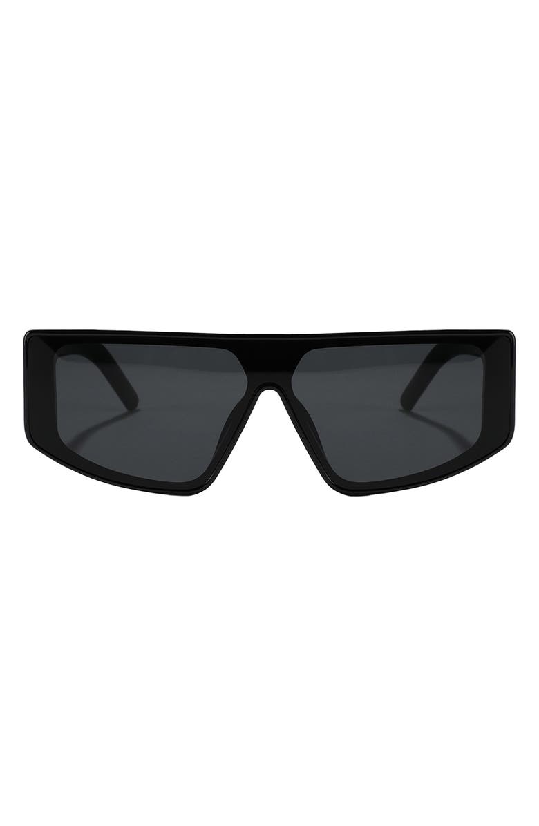 Fifth & Ninth Tatum 61mm Square Sunglasses, Main, color, Black