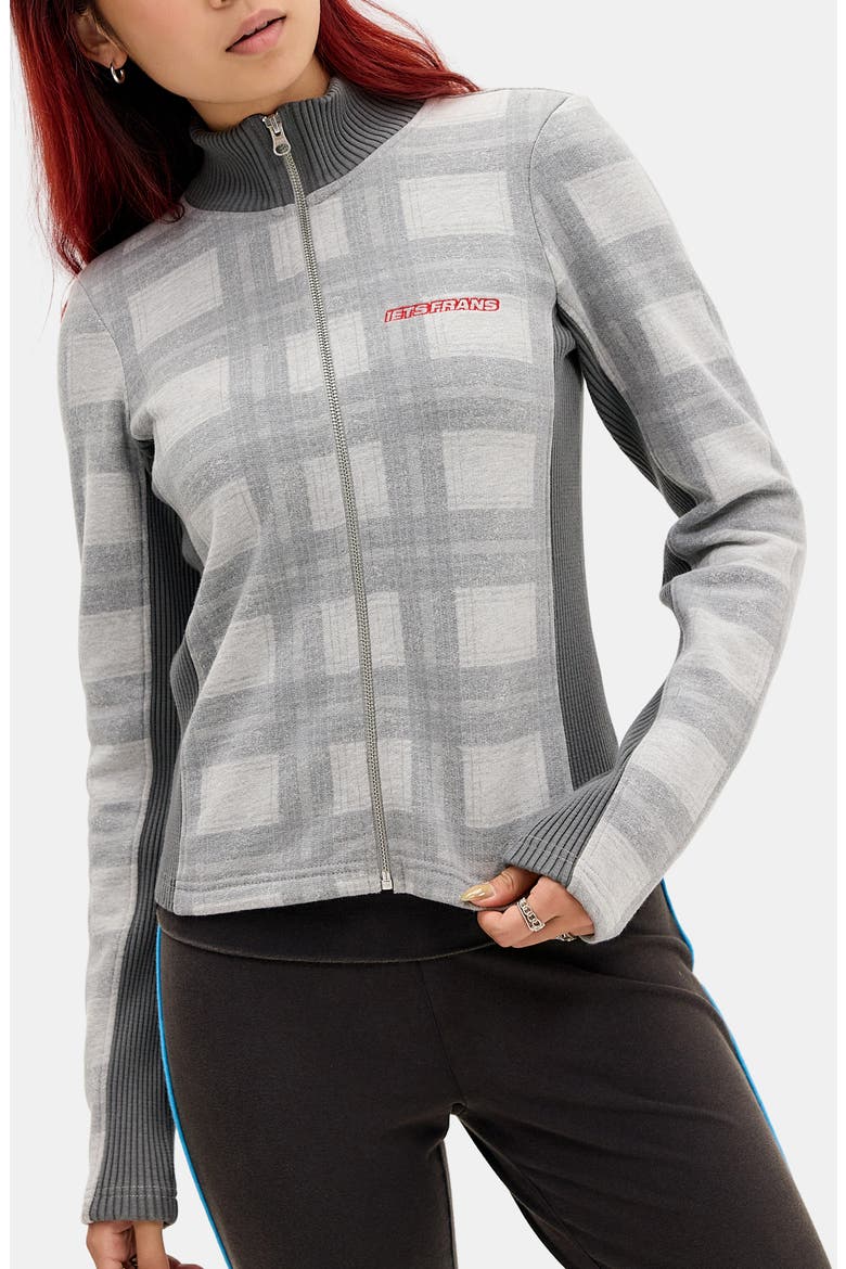 Trip Full Zip Track Jacket, Main, color, GREY PATTERN