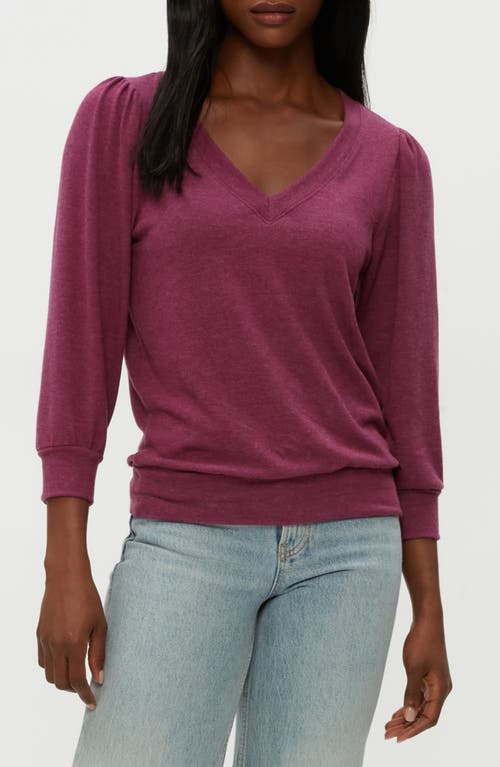 Michael Stars Gabriella V-neck Top In Purple