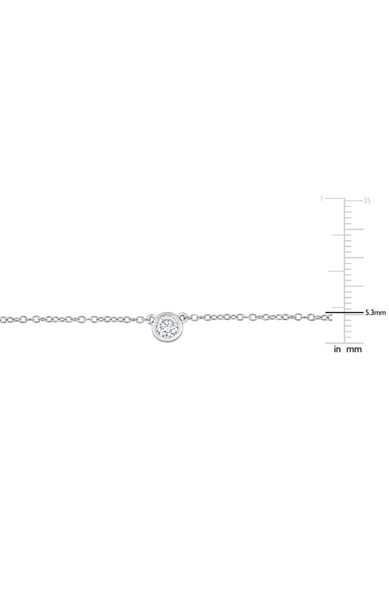 Julianna B. Moissanite Yard Necklace, Alternate, color, Sterling Silver