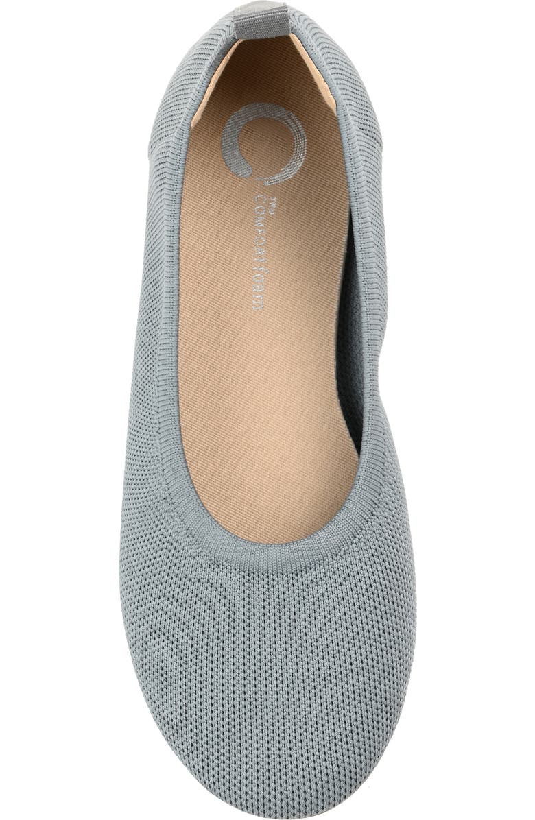 Journee Collection Jersie Knit Ballet Flat, Alternate, color, Grey