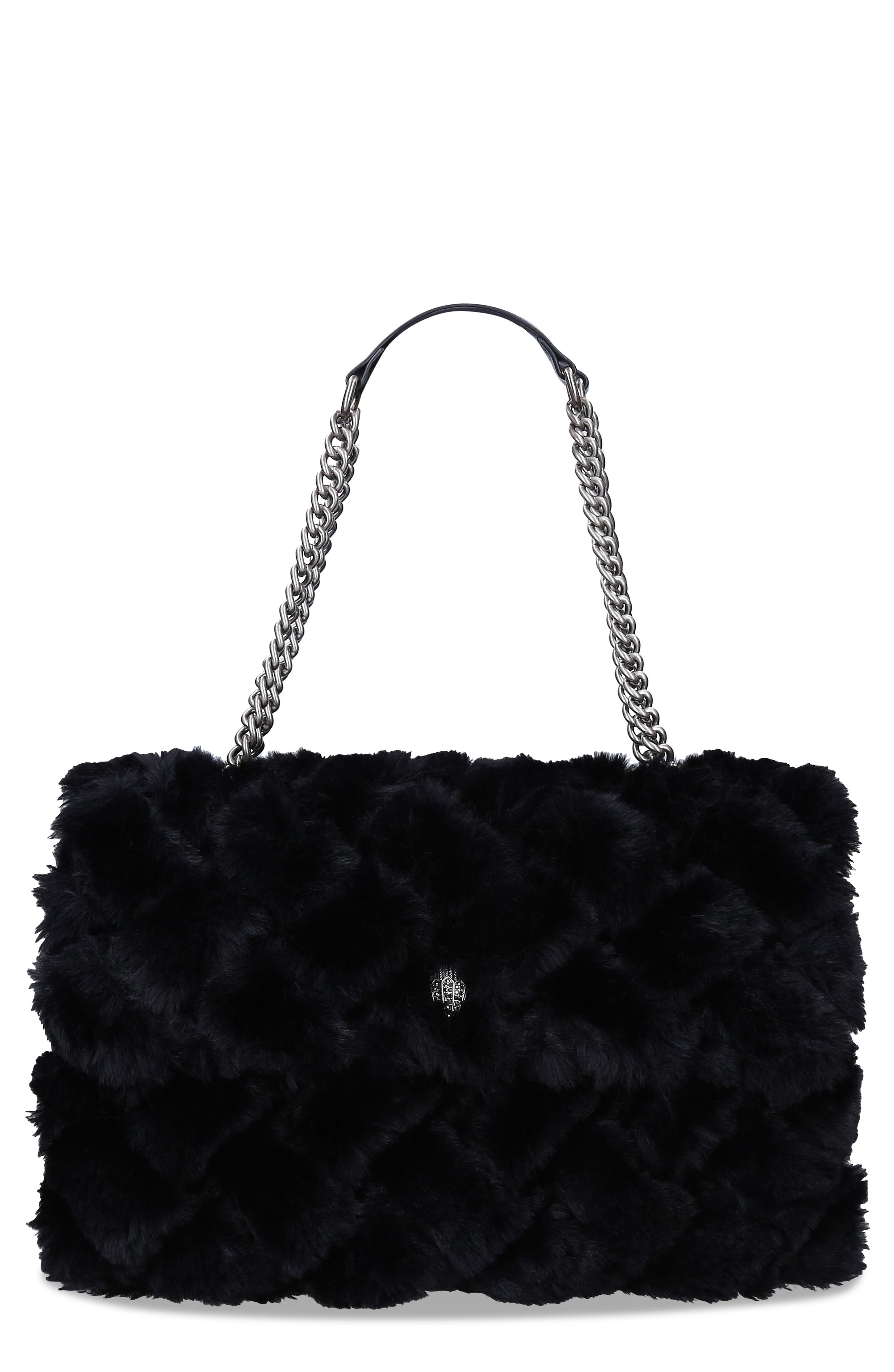 Kurt Geiger London Kensington Soft XXL Faux Fur Convertible Shoulder Bag, Main, color, 