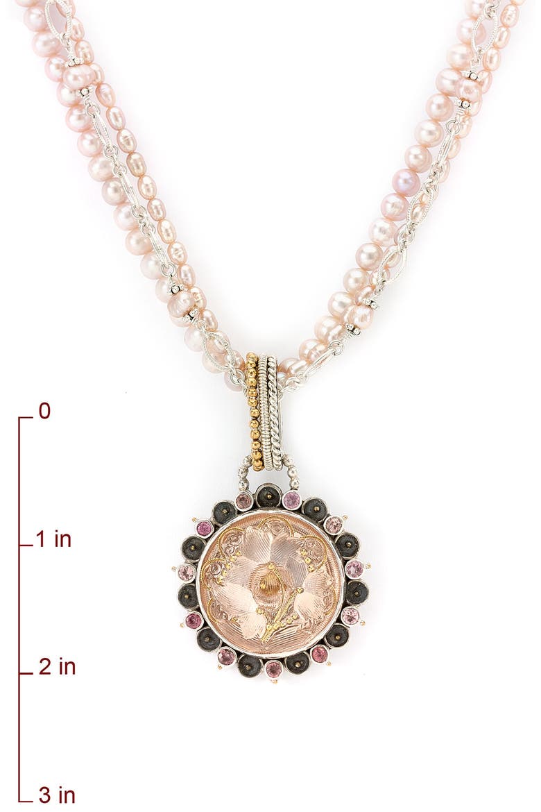 'Carmine' Necklace, Alternate, color, PINK