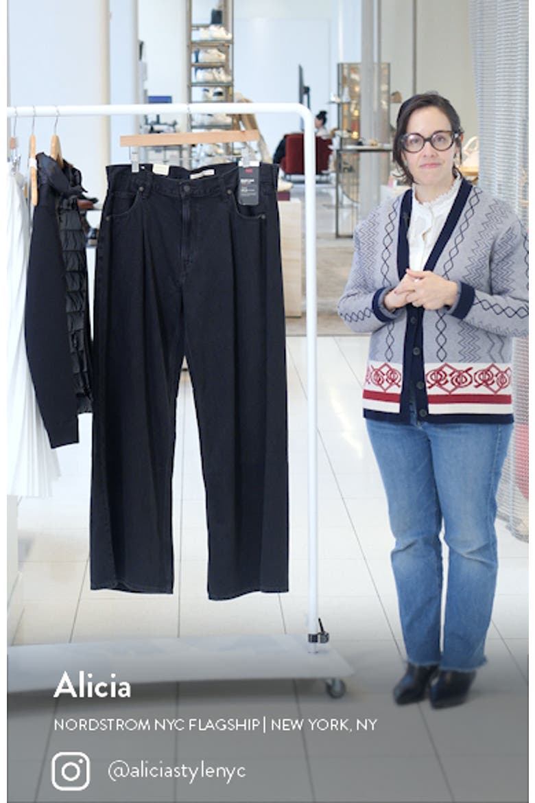 Baggy High Waist Wide Leg Dad Jeans video