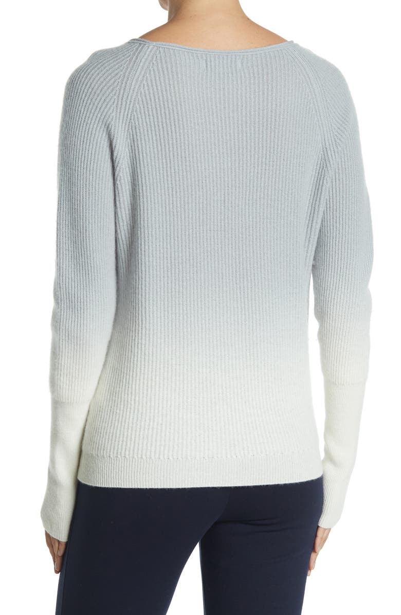 NAADAM Ribbed Dip Dye Cashmere Pullover Sweater, Alternate, color,