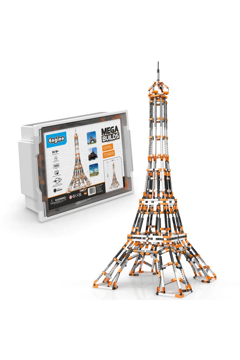 Mega Builds Eiffel Tower 1025 Piece Brick Building Set, Main, color, Multicolored
