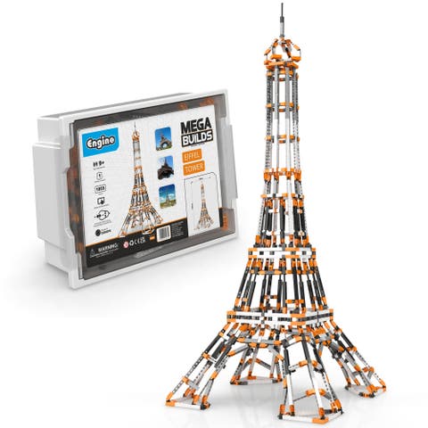 Mega Builds Eiffel Tower 1025 Piece Brick Building Set