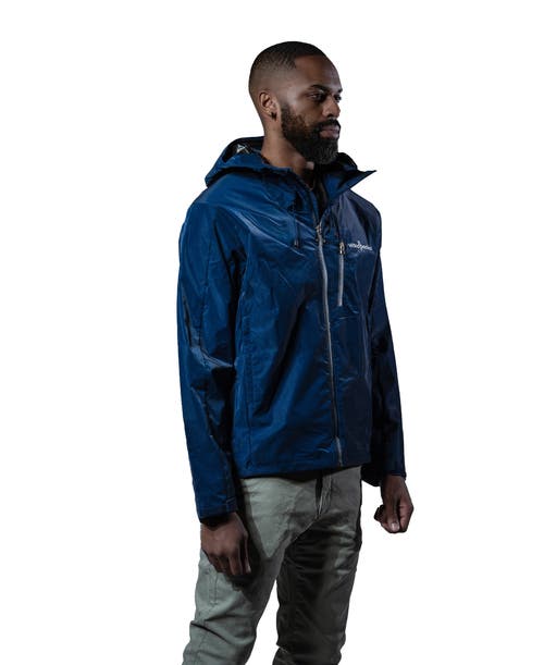 Woodpecker Wind Rain Shell Jacket In Blue