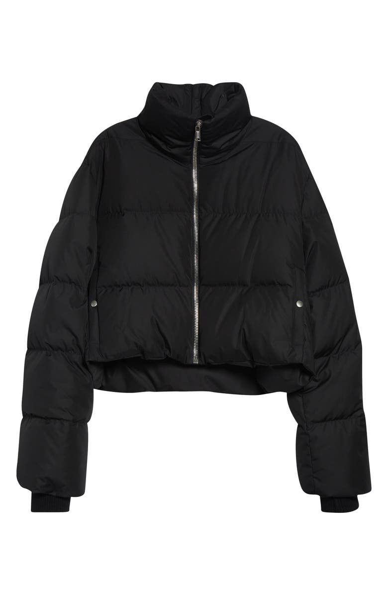Moncler x Rick Owens Cyclopic Crop Down Puffer Jacket, Main, color, Black