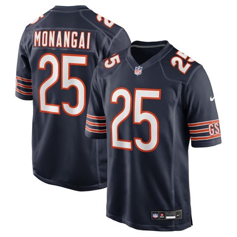 Men's Nike Kyle Monangai  Navy Chicago Bears Team Game Jersey