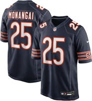 Nike Men's Nike Kyle Monangai Navy Chicago Bears Team Game Jersey