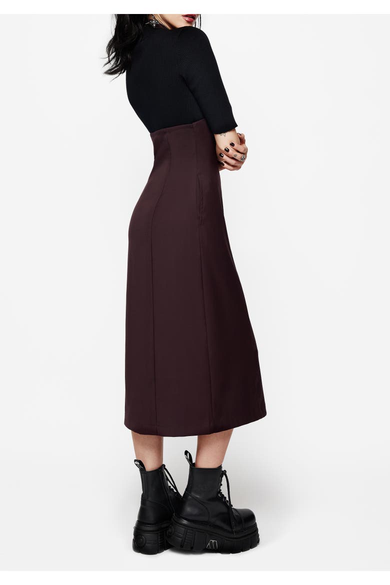 New Age Halter Neck Pinafore Midi Dress, Alternate, color, Purple