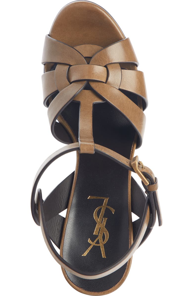 Saint Laurent Tribute Platform Sandal, Alternate, color,