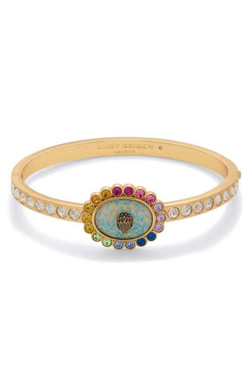 KURT GEIGER KURT GEIGER LONDON EVIL EYE HINGE BANGLE BRACELET 
