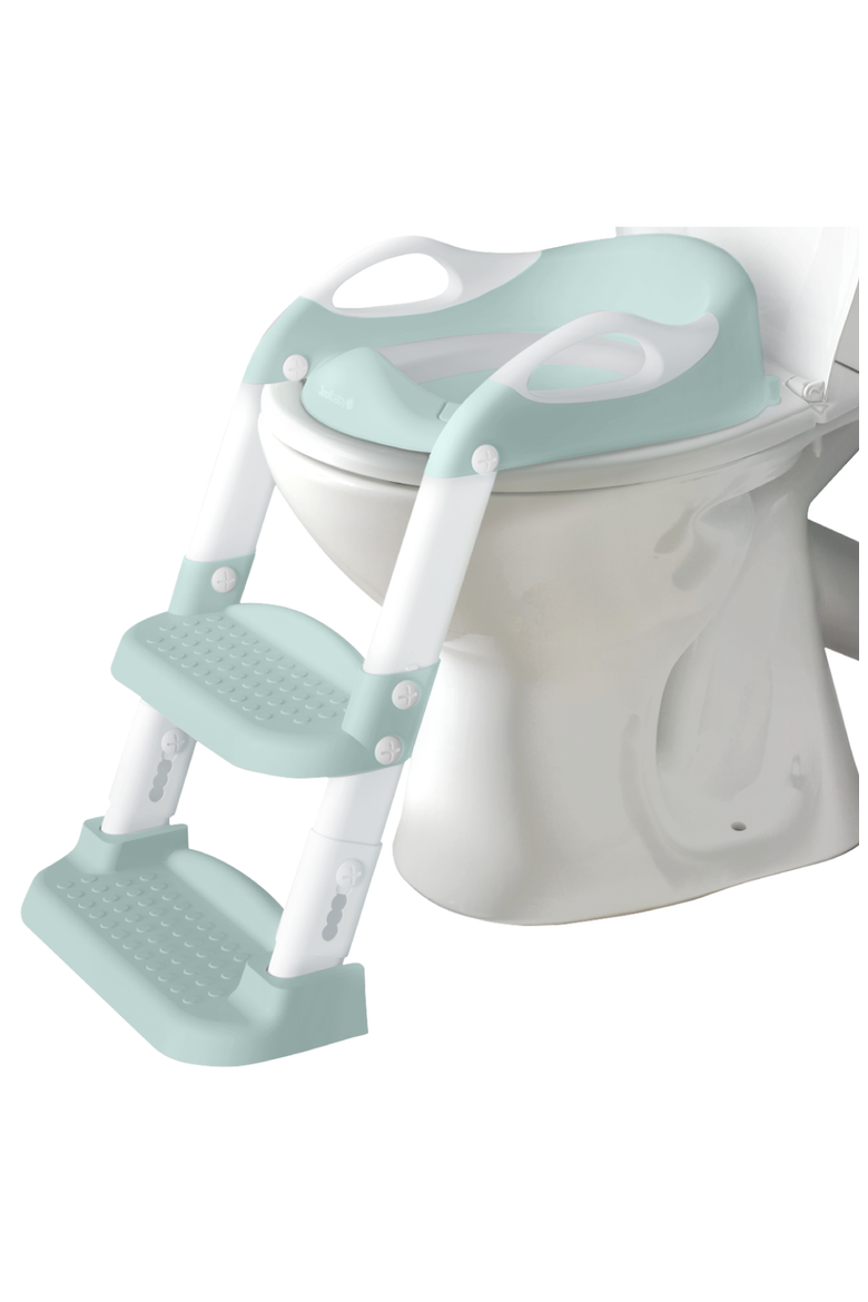 Potty Training Seat with Step Ladder, Alternate, color, Aqua