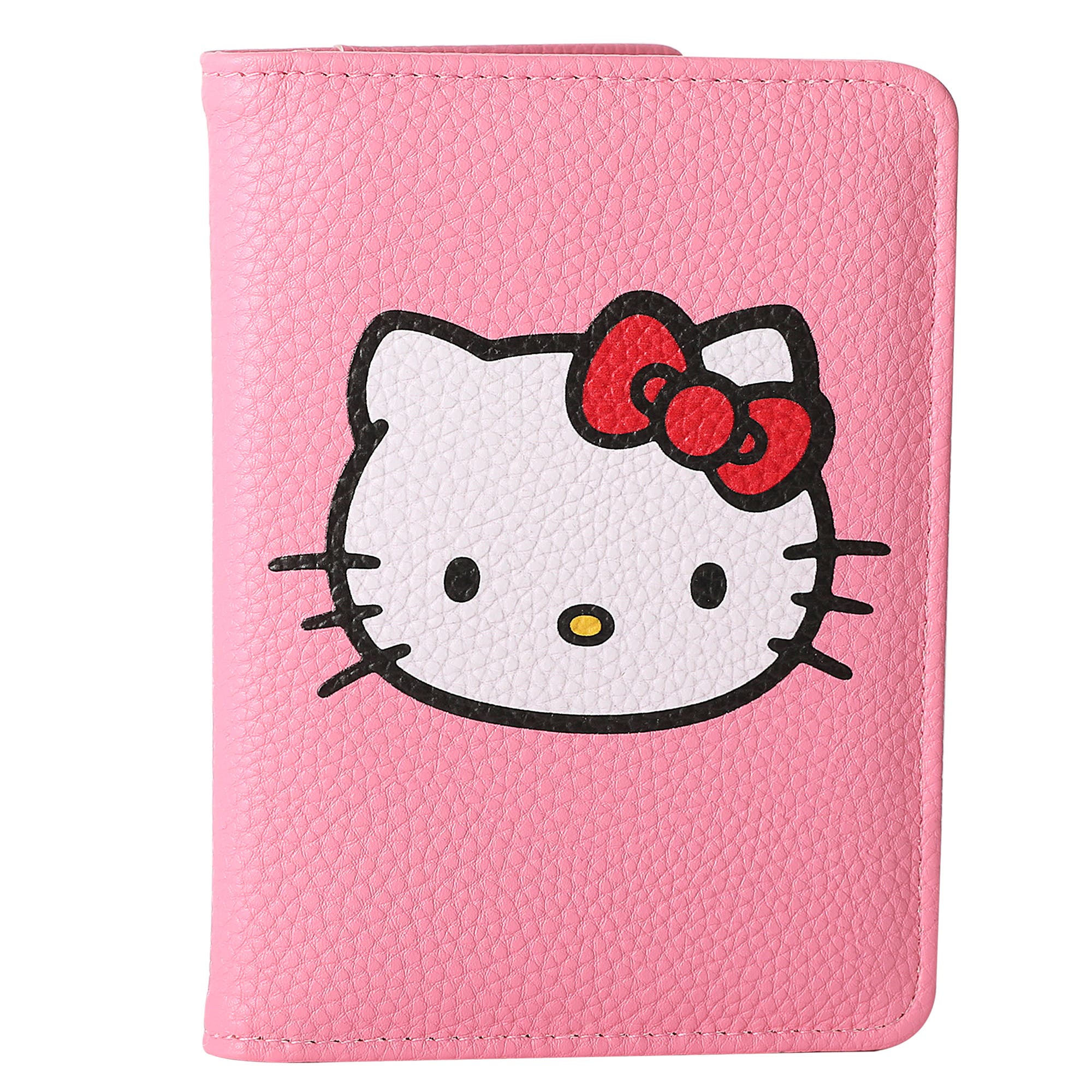 Hello Kitty Pink Pebbled Travel Passport Holder 