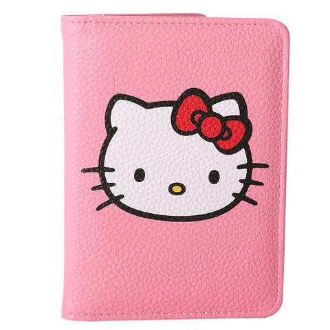 Pink Pebbled Travel Passport Holder