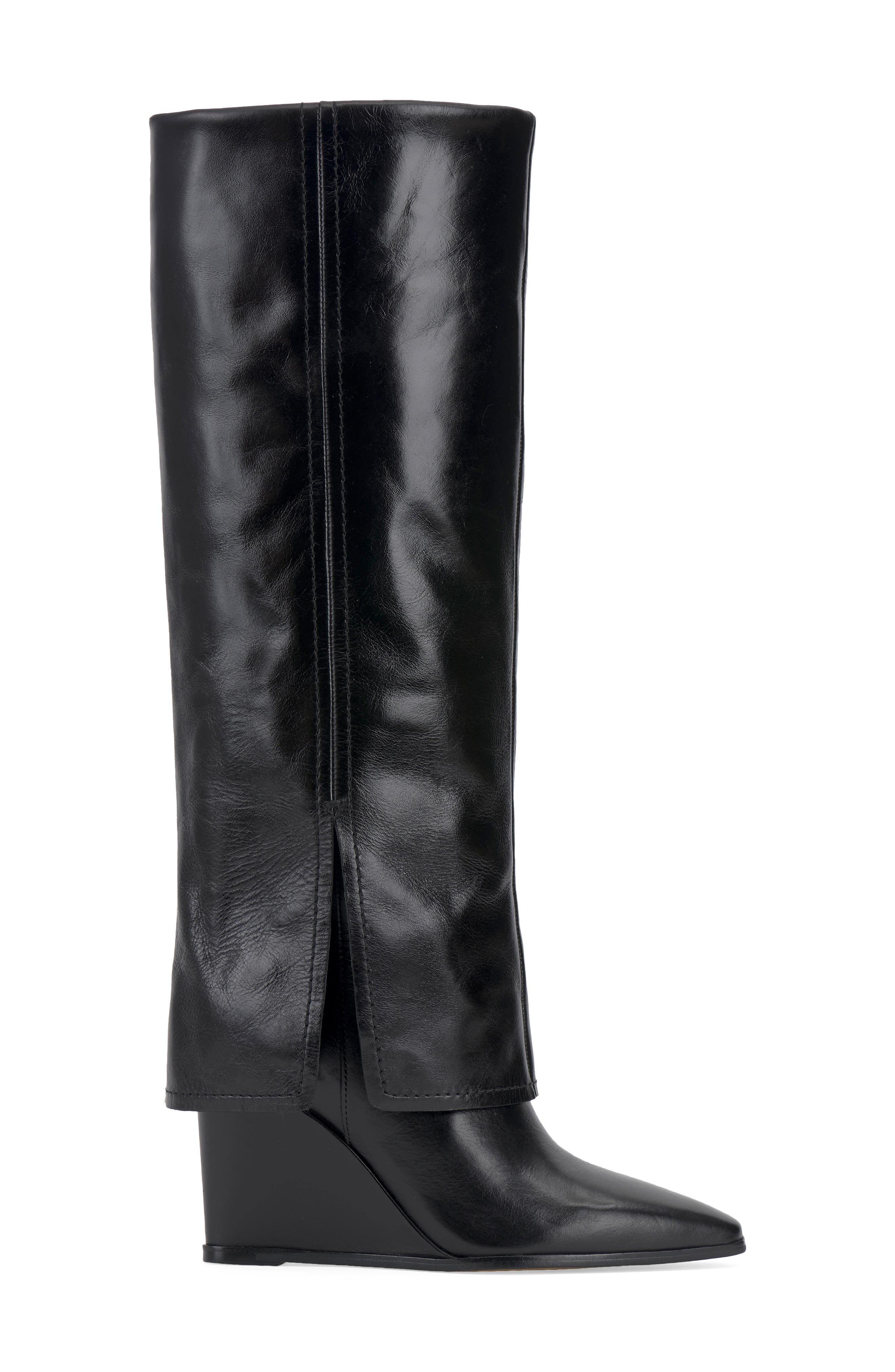 Vince Camuto Tibani Foldover Shaft Knee High Boot, Alternate, color, 