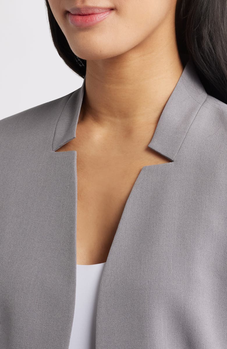 KASPER Cardigan-Style Blazer, Alternate, color, Granite