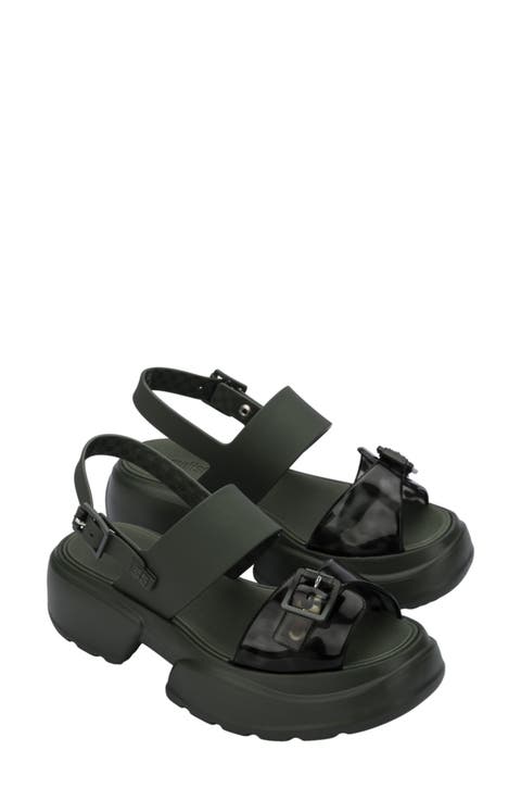 Push Slingback Platform Sandal