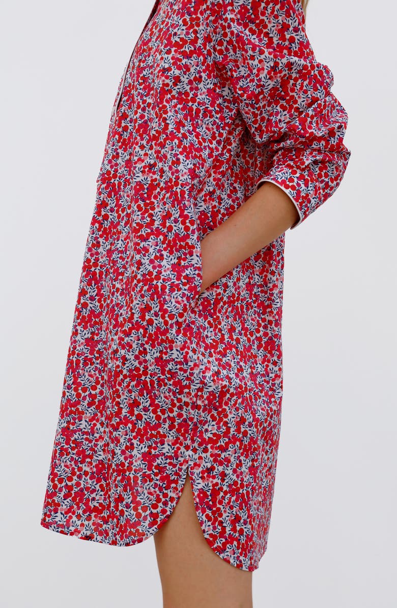 Sleepy Jones Elsa Night Shirt, Alternate, color, Liberty Wiltshire Berries