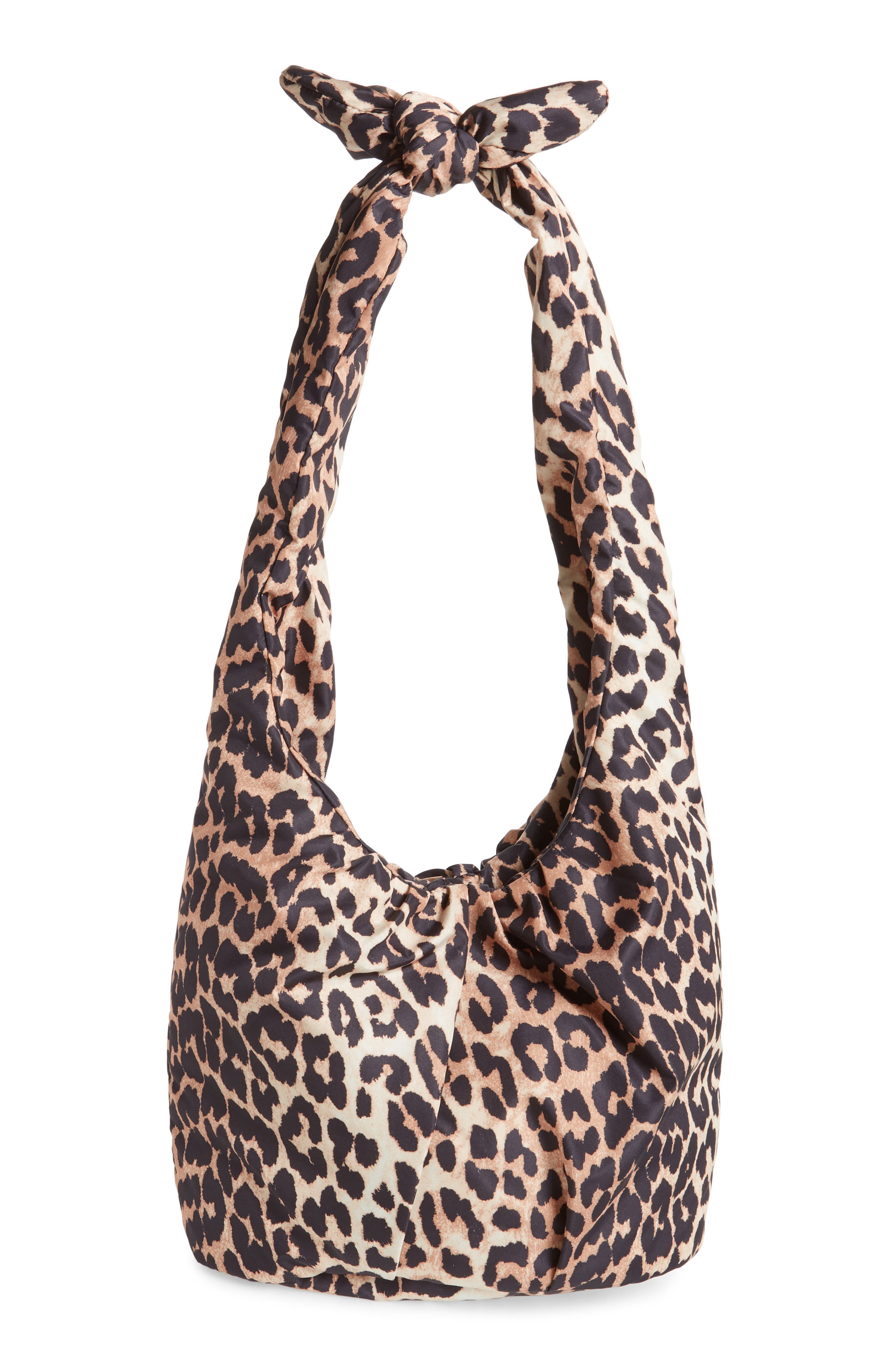 Ganni Print Hobo, Main, color, 