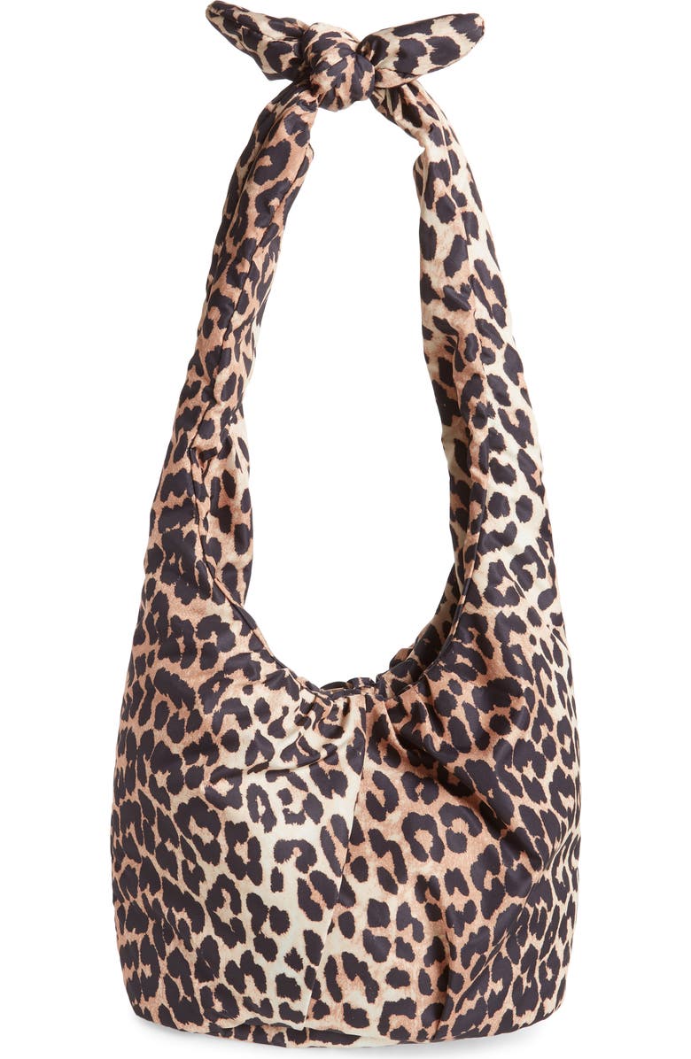 Ganni Print Hobo, Main, color,